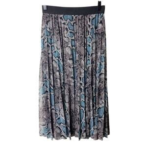 Know One Cares Snakeskin Blue Grey Women Skirt SIZE SMALL BRAND NEW WITH TAGS